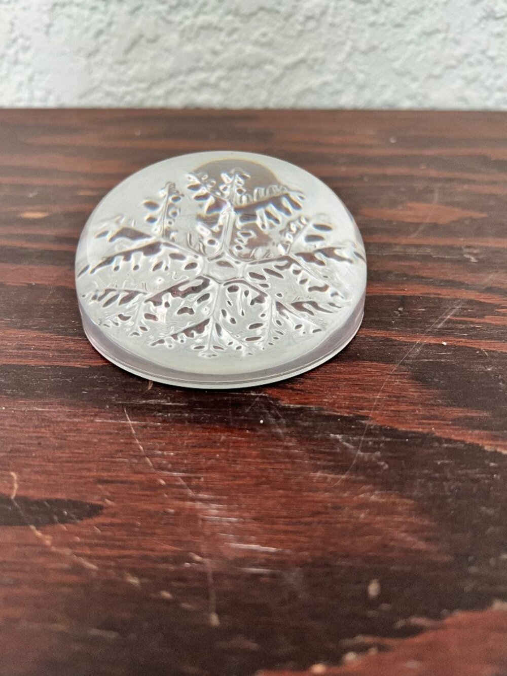 Vintage Cristal France Snowflake Paperweight – Genuine Lead Crystal - Picture 3 of 4